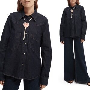 Scotch & Soda Indigo Denim Shirt Jacket Shacket